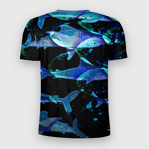 Мужская спорт-футболка На дне морском Акулы / 3D-принт – фото 2
