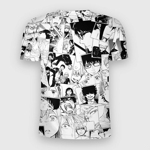 Мужская спорт-футболка Синий Экзорцист паттерн / 3D-принт – фото 2