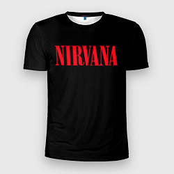 Футболка спортивная мужская Nirvana in Red, цвет: 3D-принт