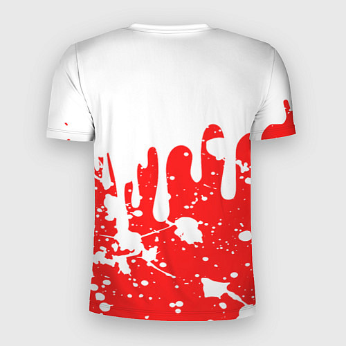 Мужская спорт-футболка BLOODBORNE брызги / 3D-принт – фото 2