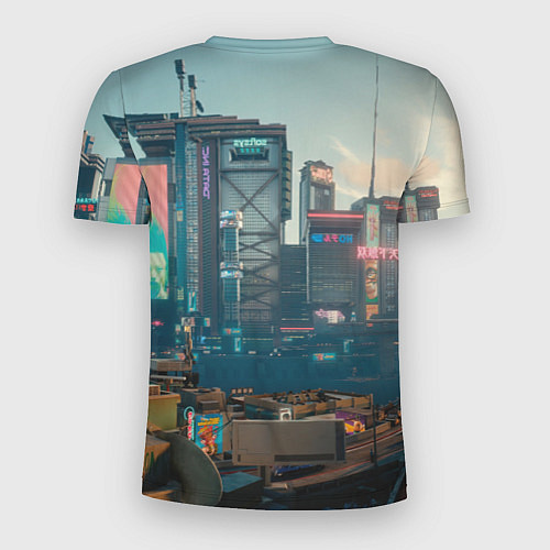 Мужская спорт-футболка Panam Cyberpunk2077 18 / 3D-принт – фото 2