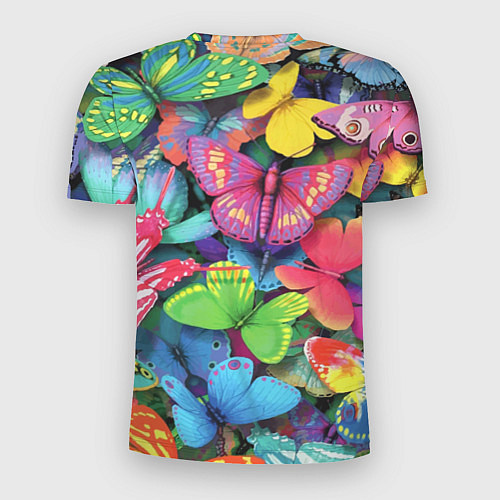 Мужская спорт-футболка Стая бабочек Pattern / 3D-принт – фото 2