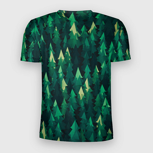 Мужская спорт-футболка Еловый лес spruce forest / 3D-принт – фото 2
