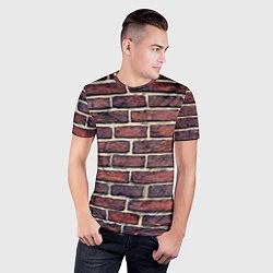 Футболка спортивная мужская Brick Wall, цвет: 3D-принт — фото 2
