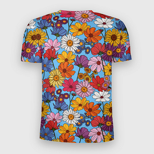 Мужская спорт-футболка Ромашки-лютики / 3D-принт – фото 2