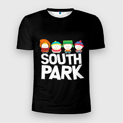 Мужская спорт-футболка Южный парк мультфильм - персонажи