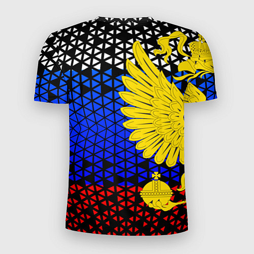 Мужская спорт-футболка Герб флаг россии / 3D-принт – фото 2