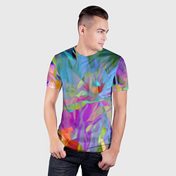 Футболка спортивная мужская Abstract color pattern Summer 2022, цвет: 3D-принт — фото 2