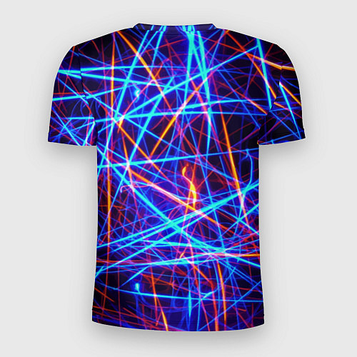 Мужская спорт-футболка Neon pattern Fashion 2055 / 3D-принт – фото 2