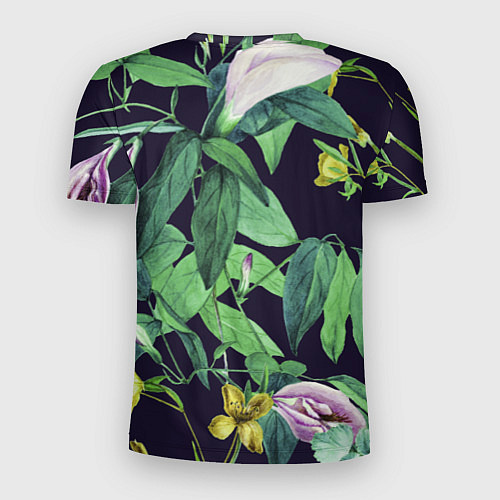 Мужская спорт-футболка Цветы Ботанические / 3D-принт – фото 2