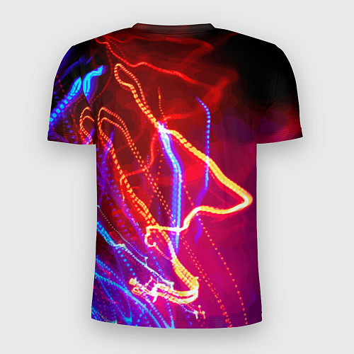 Мужская спорт-футболка Neon vanguard pattern Lighting / 3D-принт – фото 2
