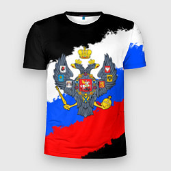 Футболка спортивная мужская Россия - имперский герб, цвет: 3D-принт