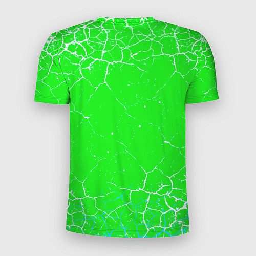 Мужская спорт-футболка Minecraft зеленый фон / 3D-принт – фото 2