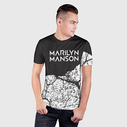 Футболка спортивная мужская Marilyn manson, цвет: 3D-принт — фото 2