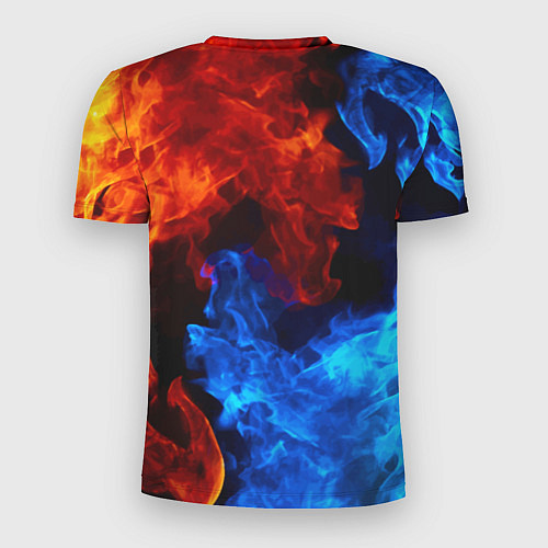 Мужская спорт-футболка Огонь - Вода Инь - Янь / 3D-принт – фото 2