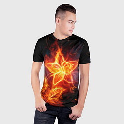 Футболка спортивная мужская Flower Neon Fashion 2035 Flame, цвет: 3D-принт — фото 2