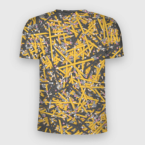 Мужская спорт-футболка Простые карандаши / 3D-принт – фото 2