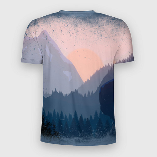 Мужская спорт-футболка Call of the Mountain / 3D-принт – фото 2