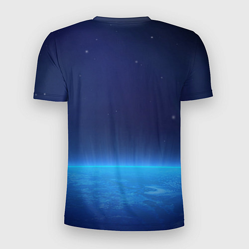Мужская спорт-футболка Планета вид из космоса / 3D-принт – фото 2
