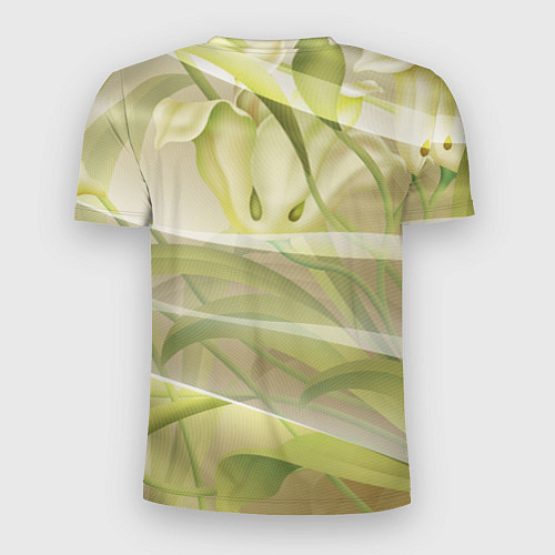 Мужская спорт-футболка Абстрактные ирисы / 3D-принт – фото 2