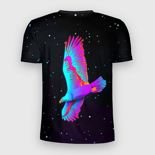 Мужская спорт-футболка Eagle Space Neon / 3D-принт – фото 2