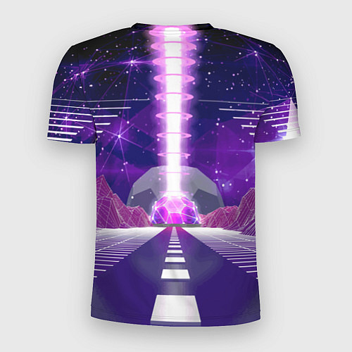 Мужская спорт-футболка Vaporwave Neon Space / 3D-принт – фото 2