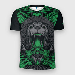 Футболка спортивная мужская Царь зверей лев, цвет: 3D-принт