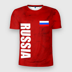 Футболка спортивная мужская RUSSIA - RED EDITION - SPORTWEAR, цвет: 3D-принт