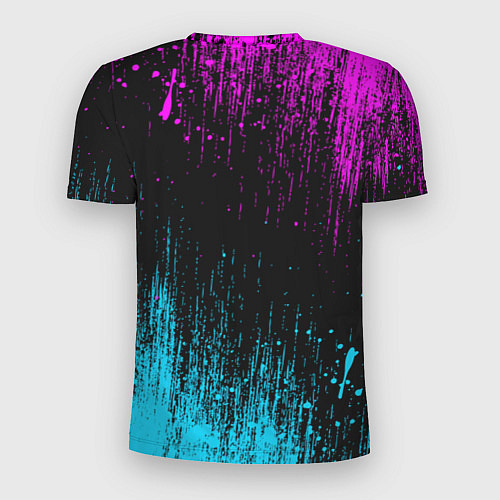 Мужская спорт-футболка The prodigy neon / 3D-принт – фото 2