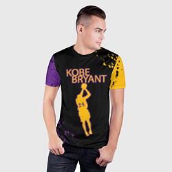 Футболка спортивная мужская Kobe Bryant Баскетболист 24, цвет: 3D-принт — фото 2