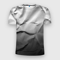 Мужская спорт-футболка Мятая бумага Текстура Crumpled Paper Texture