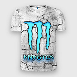 Мужская спорт-футболка MONSTER WHITE БЕЛЫЙ МОНСТР