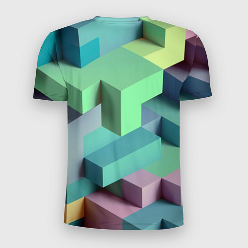 Мужская спорт-футболка GEOMETRIC SHAPES / 3D-принт – фото 2