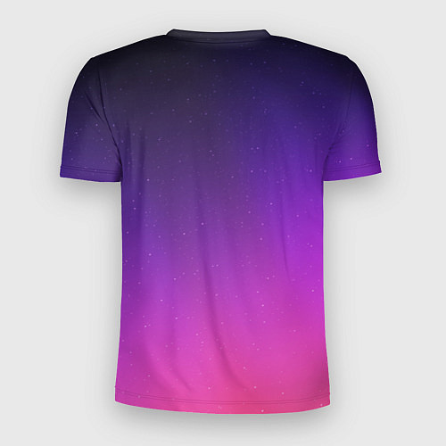 Мужская спорт-футболка Розовофиолетовый градиент / 3D-принт – фото 2
