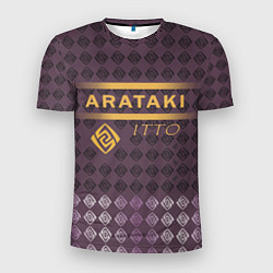 Мужская спорт-футболка Аратаки Итто Arataki Itto Elements Genshin Impact