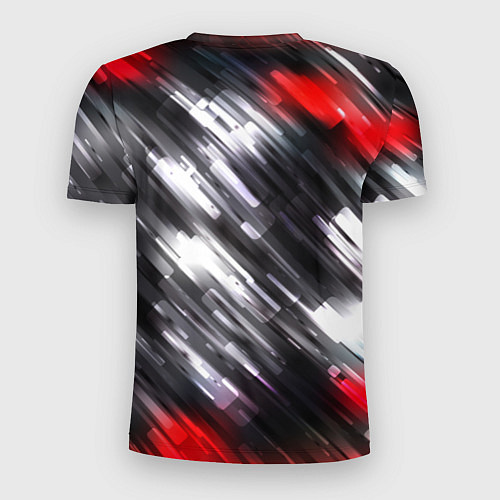 Мужская спорт-футболка NEON abstract pattern неоновая абстракция / 3D-принт – фото 2