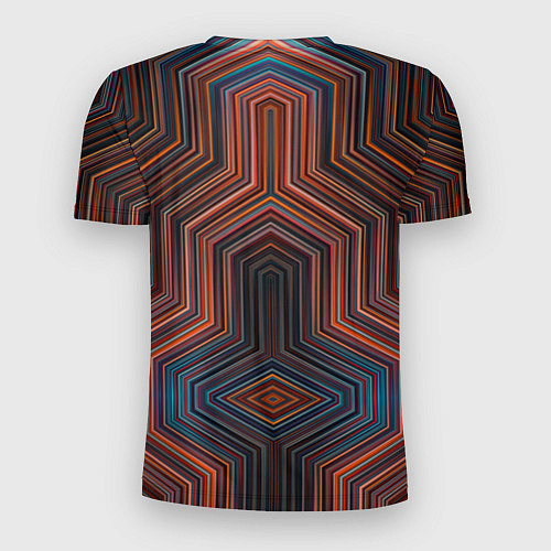 Мужская спорт-футболка Симметрия в геометрии цвета / 3D-принт – фото 2