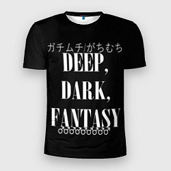 Мужская спорт-футболка Глубокие темные фантазии Иероглифы