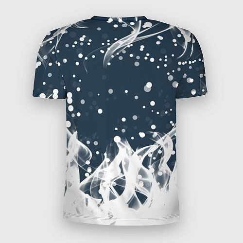 Мужская спорт-футболка Marshmello белый огонь / 3D-принт – фото 2