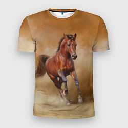 Мужская спорт-футболка BAY HORSE гнедой конь