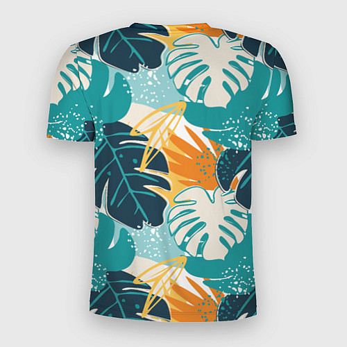 Мужская спорт-футболка Летние зелёные тропики Пальма Tropical / 3D-принт – фото 2