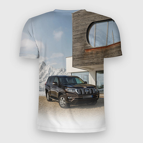 Мужская спорт-футболка Тoyota Land Cruiser Prado у горного коттеджа Mount / 3D-принт – фото 2