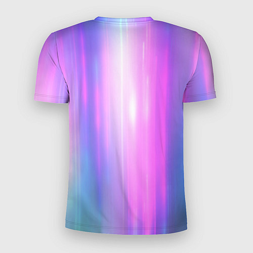 Мужская спорт-футболка Northern lights, Северное сияние, неоновое свечени / 3D-принт – фото 2
