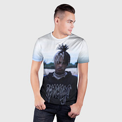 Футболка спортивная мужская XXXTentacion in a revenge hoodie, цвет: 3D-принт — фото 2