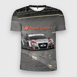 Мужская спорт-футболка Audi Sport Racing Team Short Track Car Racing Авто