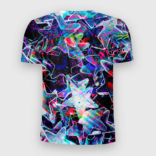 Мужская спорт-футболка Neon Stars / 3D-принт – фото 2