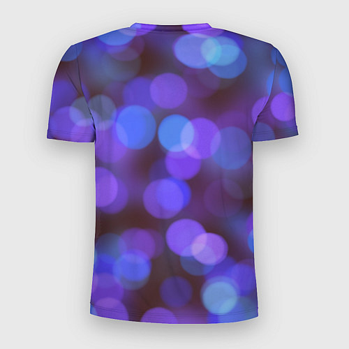 Мужская спорт-футболка Фиолетовые блики боке / 3D-принт – фото 2