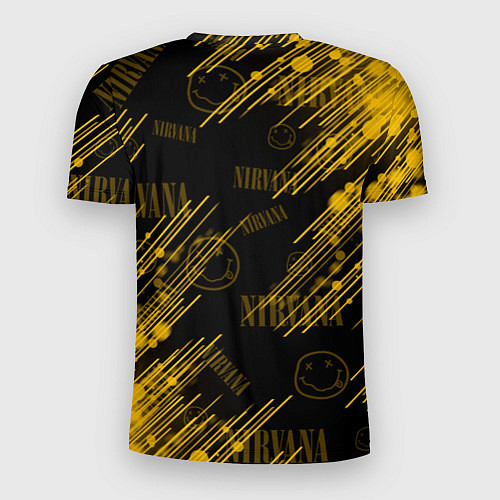 Мужская спорт-футболка Nirvana смайл / 3D-принт – фото 2