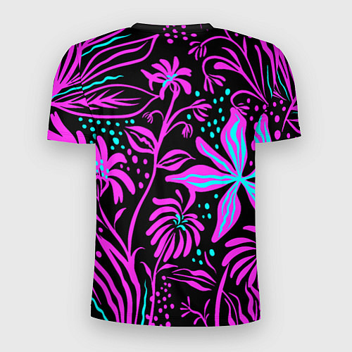 Мужская спорт-футболка Цветочная композиция Fashion trend / 3D-принт – фото 2