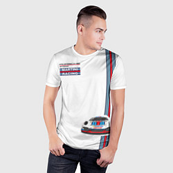 Футболка спортивная мужская Porsche Martini Racing, цвет: 3D-принт — фото 2